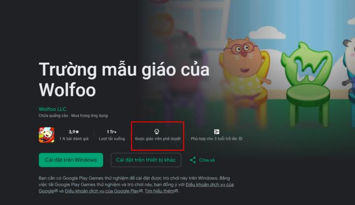 Chứng nhận Teacher Approved là tín hiệu để các bậc phụ huynh chọn lựa nội dung lành mạnh dành cho con trẻ. Chứng nhận Teacher Approved là tín hiệu để các bậc phụ huynh chọn lựa nội dung lành mạnh dành cho con trẻ.