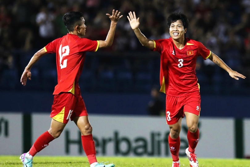 Tuyển Việt Nam tự tin trước tuyển Lào. Ảnh: VFF