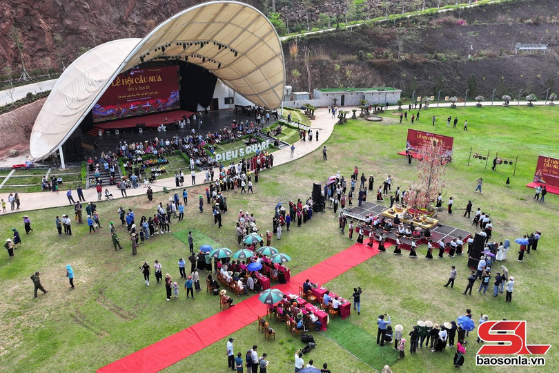 Khu du lịch Mộc Châu Island - nơi diễn ra Lễ hội Cầu mưa.