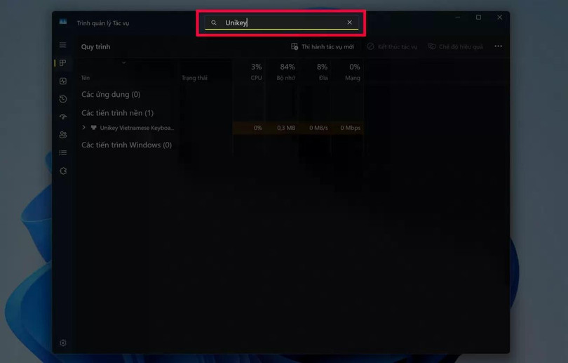 Trước tiên, tắt hoàn toàn Unikey.