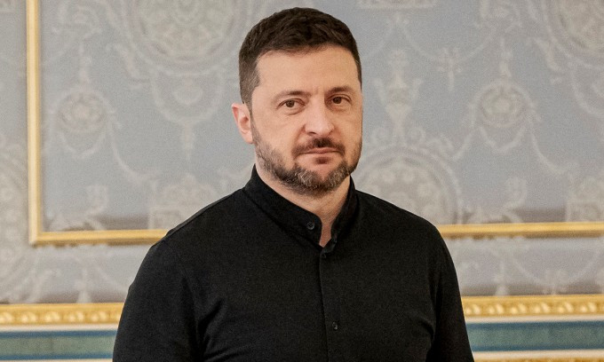 Tổng thống Ukraine Volodymyr Zelensky tại Kiev ngày 12/9. Ảnh: AFP