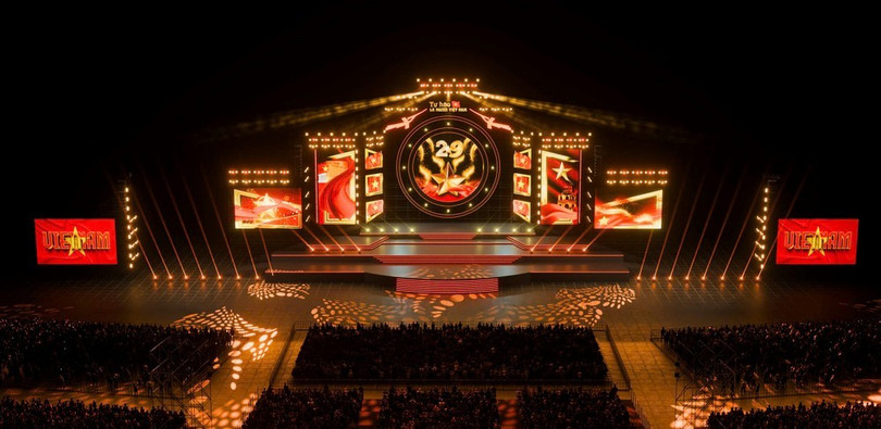 &quot;Tự hào là người Việt Nam” lấy cảm hứng từ truyền thuyết Lang Liêu, kết hợp hình tượng trời và đất