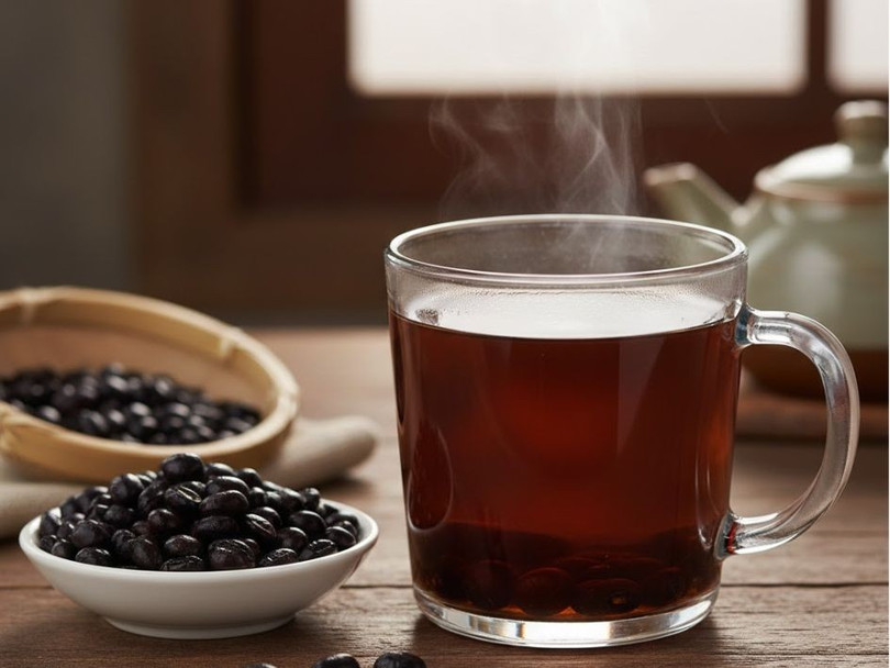 Đậu đen có tính bình, vị ngọt, giúp thanh nhiệt và giải độc rất tốt.