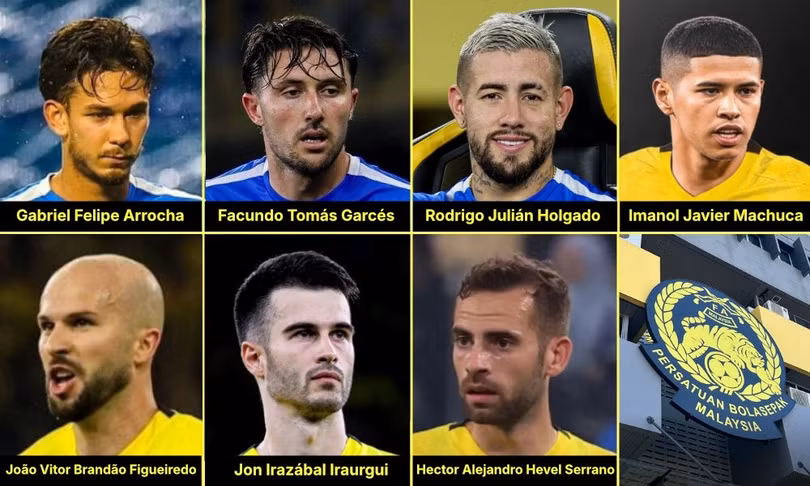 7 cầu thủ nhập tịch Malaysia bị FIFA cáo buộc làm giả hồ sơ.