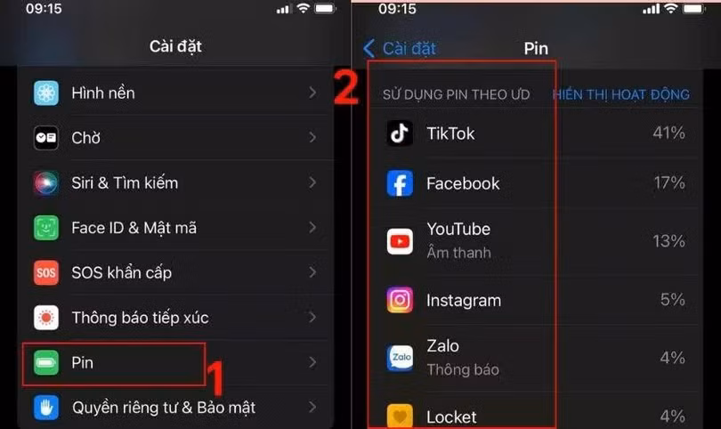 Theo dõi mức sử dụng pin của ứng dụng.