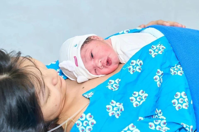 Em bé chào đời tại Bệnh viện Từ Dũ (TP.HCM). Ảnh: BVCC. Em bé chào đời tại Bệnh viện Từ Dũ (TP.HCM). Ảnh: BVCC.