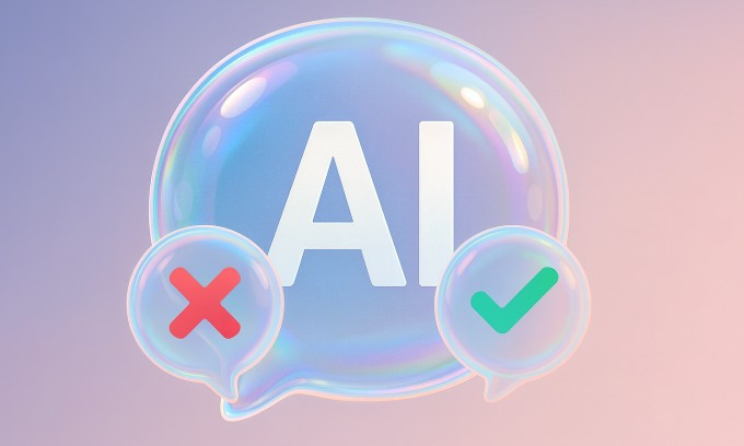 Minh họa về "bong bóng AI". Ảnh: ChatGPT Minh họa về "bong bóng AI". Ảnh: ChatGPT