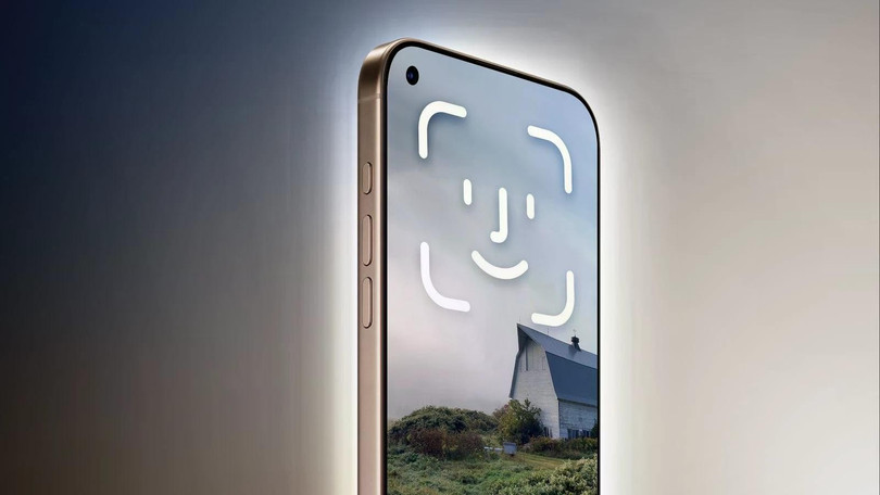 iPhone 18 Pro và iPhone 18 Pro Max sẽ được trang bị Face ID dưới màn hình (Ảnh: MacRumors).