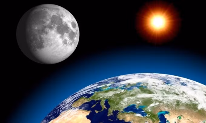 Ngày trên Trái Đất sẽ ngắn hơn vào một số ngày do chênh lệch lực hấp dẫn giữa Trái Đất và Mặt Trăng. Ảnh: Discovery