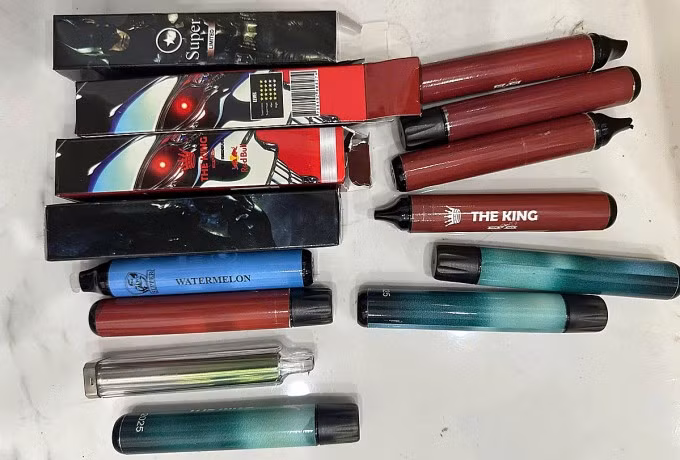 Thuốc lá điện tử núp bóng ma túy bị thu giữ. Ảnh: Công an cung cấp