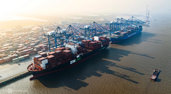 Cụm cảng Lạch Huyện, Hải Phòng, ngày 20/1/2025. Ảnh: Lê Tân