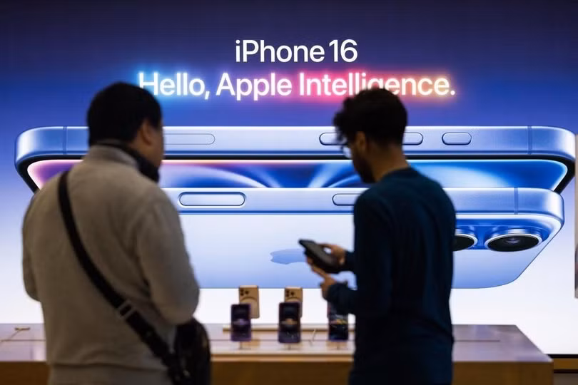 Apple Intelligence là điểm nhấn quảng bá chính trên iPhone 16. Ảnh: Bloomberg.