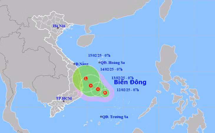 Áp thấp nhiệt đới hình thành trên Biển Đông.