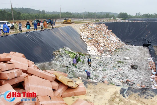ha tinh tieu huy gan 300 tan ca khong dam bao an toan dung quy trinh ky thuat