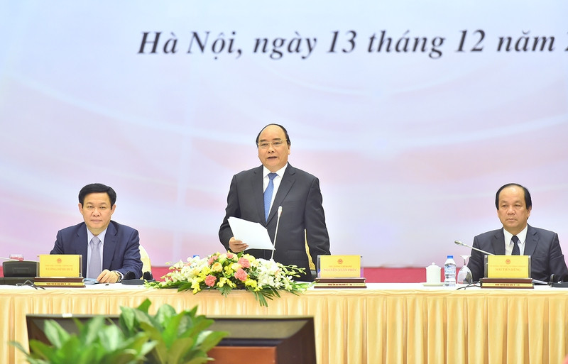 Thủ tướng Nguyễn Xuân Phúc phát biểu tại Hội nghị. Ảnh: VGP/Quang Hiếu thu tuong muon nghe cac chuyen gia ke nhieu hon
