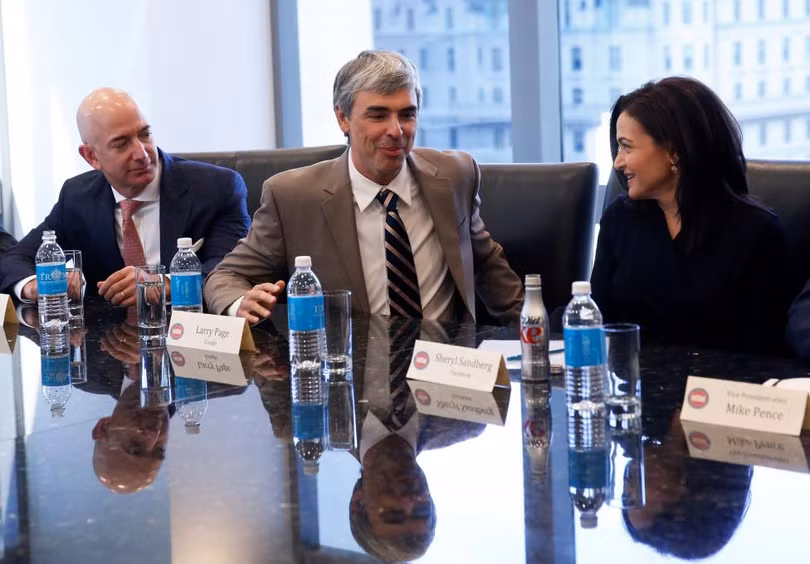 photo ong trump gap go mot loat ceo com can cua thung lung silicon