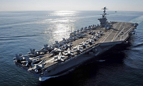 Tàu sân bay lớp Nimitz USS John C. Stennis. Ảnh: US. Navy dien mao tuong lai ham doi 350 tau chien cua donald trump