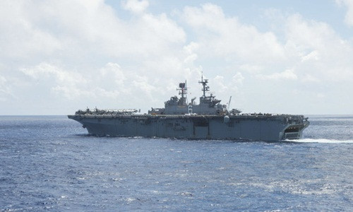 Tàu đổ bộ tấn công USS Bonhomme Richard. Ảnh: Popular Mechanics dien mao tuong lai ham doi 350 tau chien cua donald trump