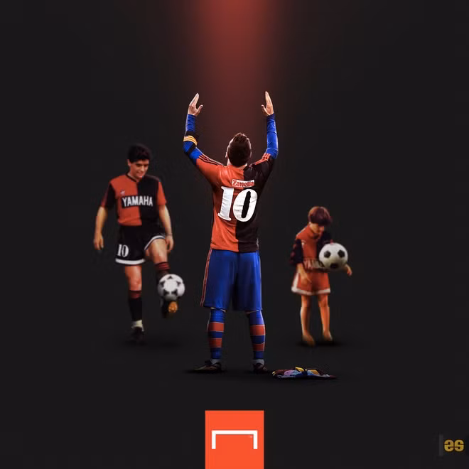 Barca bị phạt tiền vì hành động tri ân Maradona của Messi