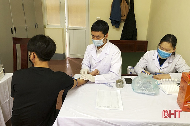 484 thanh niên Đức Thọ khám tuyển nghĩa vụ quân sự năm 2021