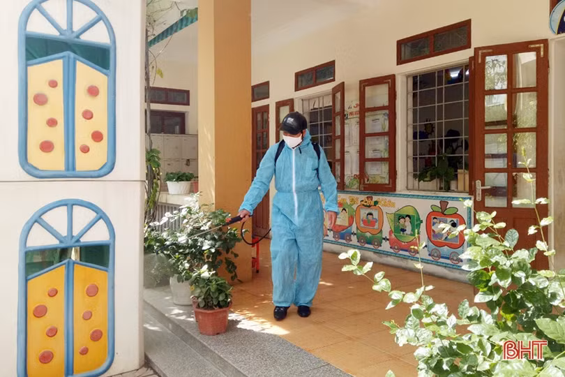 Các trường học ở TP Hà Tĩnh kích hoạt các biện pháp phòng dịch Covid-19