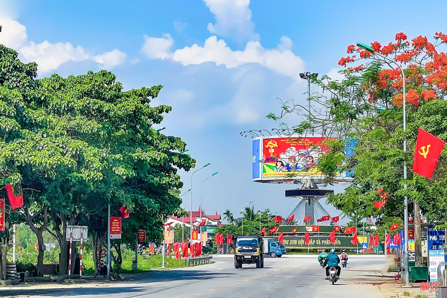 Một góc xã Hương Sơn.