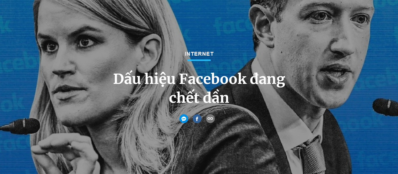 Dấu hiệu Facebook đang chết dần