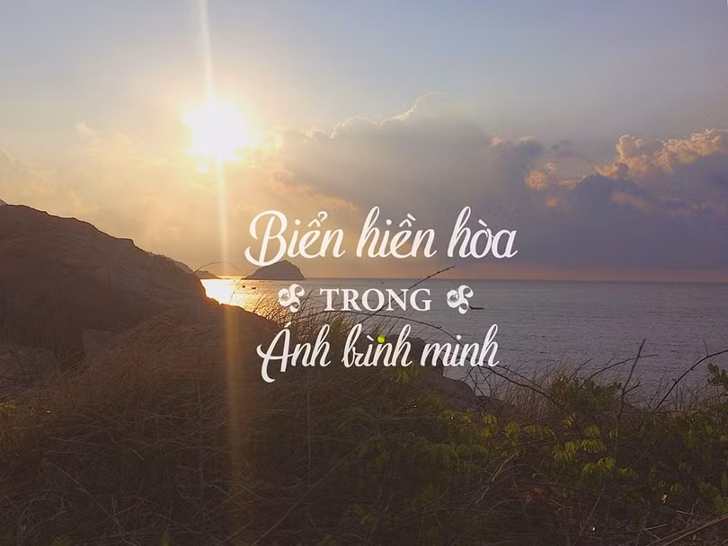 ngam binh minh tren vinh vinh hy