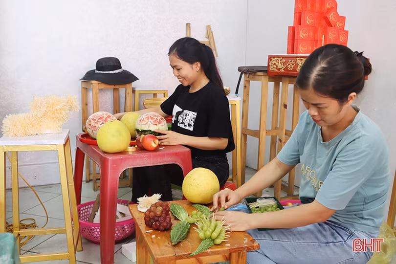 Dịch vụ mâm cỗ Trung thu ở Hà Tĩnh tất bật trả đơn cho khách
