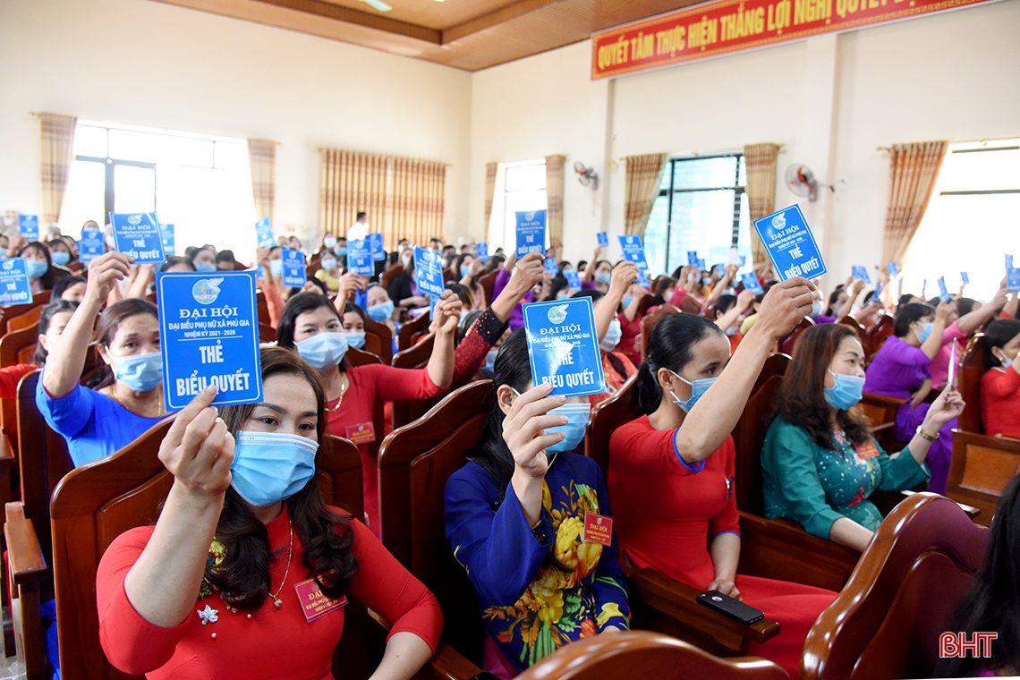 Tổ chức thành công Đại hội phụ nữ điểm cấp cơ sở Hà Tĩnh nhiệm kỳ 2021 - 2026