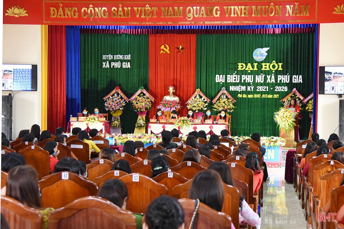 Tổ chức thành công Đại hội phụ nữ điểm cấp cơ sở Hà Tĩnh nhiệm kỳ 2021 - 2026