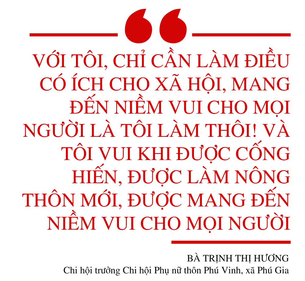 Nữ chi hội trưởng 72 tuổi: “Tôi vui khi được cống hiến, được làm nông thôn mới”