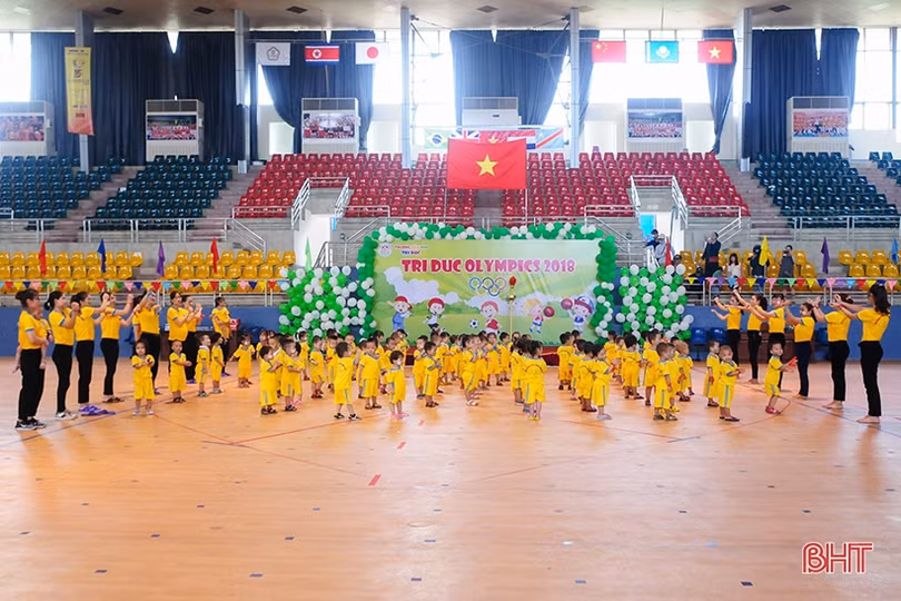 Sôi động ngày hội thể thao trường Mầm non Trí Đức