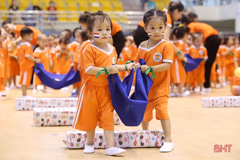 Sôi động ngày hội thể thao trường Mầm non Trí Đức