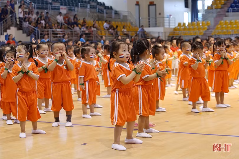 Sôi động ngày hội thể thao trường Mầm non Trí Đức