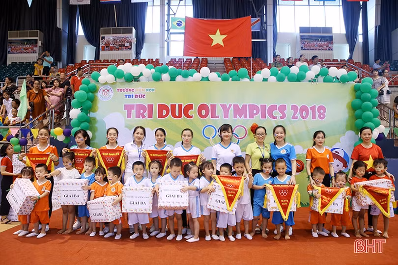 Sôi động ngày hội thể thao trường Mầm non Trí Đức