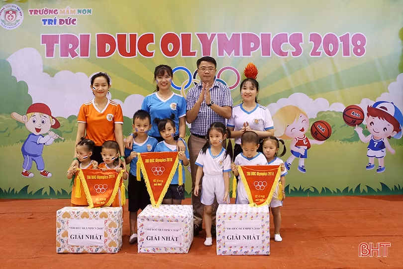 Sôi động ngày hội thể thao trường Mầm non Trí Đức