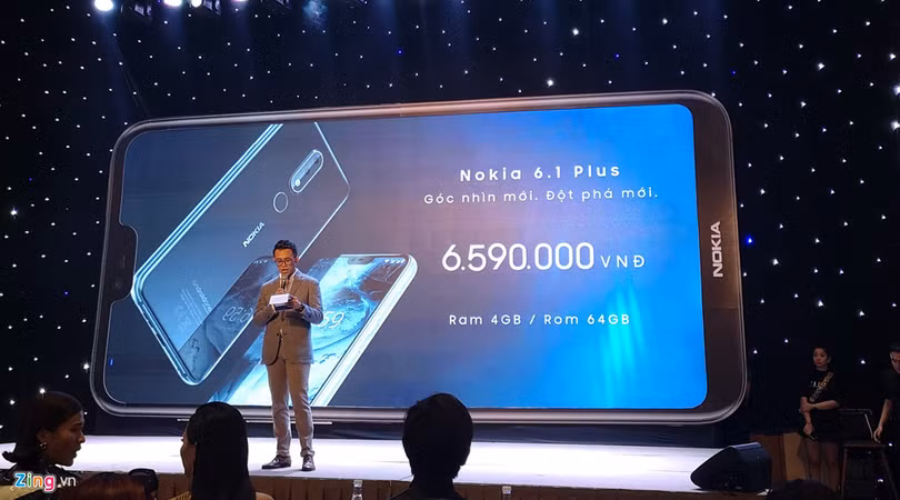 Nokia 6.1 Plus chạy Android One, camera kép giá 6,6 triệu tại Việt Nam