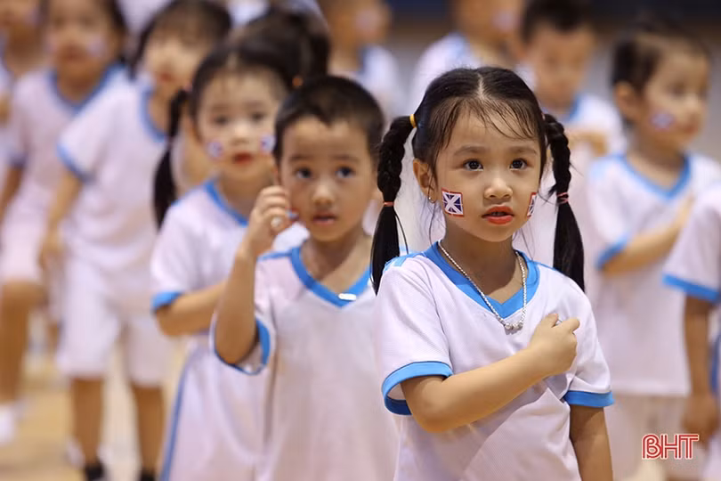 Sôi động ngày hội thể thao trường Mầm non Trí Đức