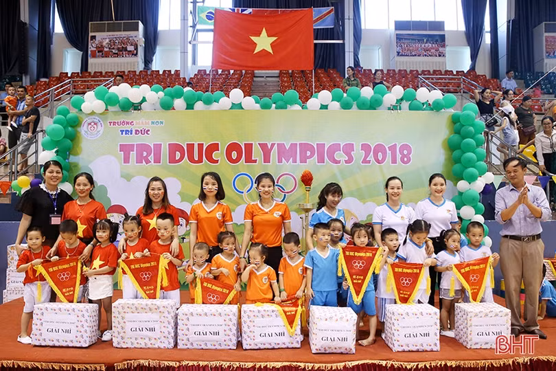 Sôi động ngày hội thể thao trường Mầm non Trí Đức