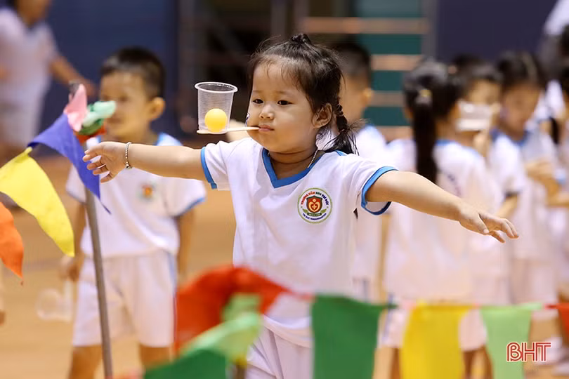 Sôi động ngày hội thể thao trường Mầm non Trí Đức