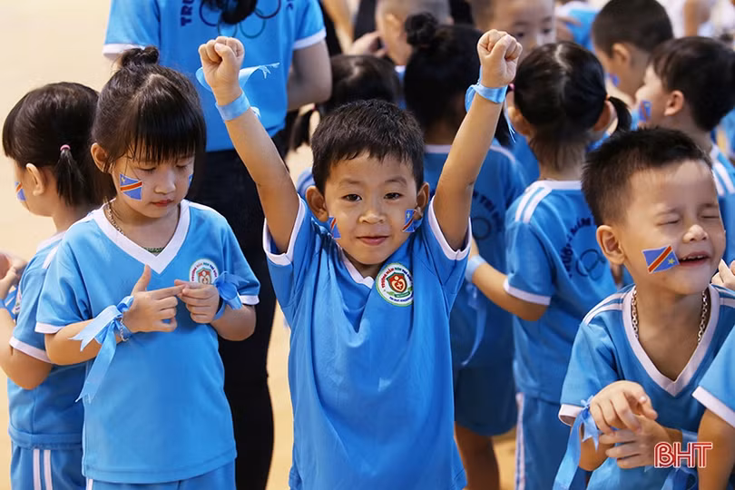 Sôi động ngày hội thể thao trường Mầm non Trí Đức