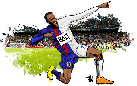 cau thu hoan hao ghep giua messi ronaldo usain bolt