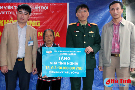 viettel ha tinh xay nha tinh nghia cho gia dinh kho khan