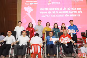 Hành trình Đỏ lần thứ V tại Hà Tĩnh: Kết nối yêu thương, sẻ chia sự sống