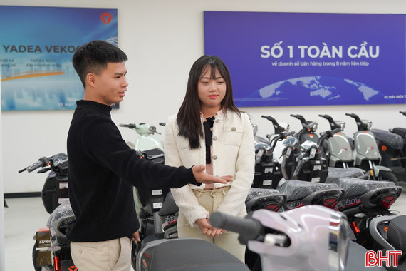 Sôi động thị trường xe điện tại Hà Tĩnh