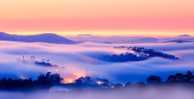 Sương giăng trên hồ Tuyền Lâm vào top ảnh đẹp trên báo Mỹ