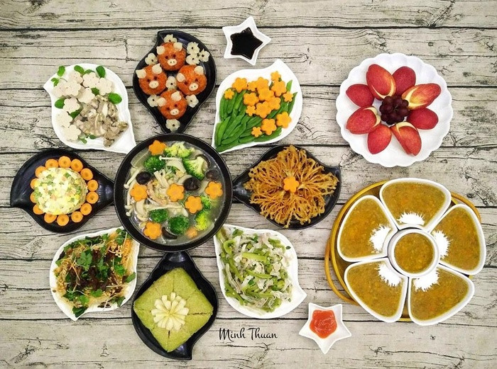 Ngưỡng mộ những bữa cơm gia đình đẹp như tranh vẽ của cô giáo Hà Nội