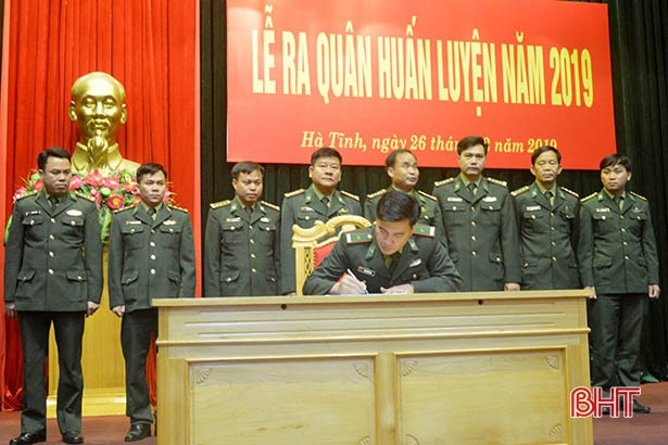 Bộ đội Biên phòng Hà Tĩnh ra quân huấn luyện năm 2019