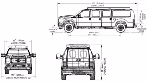 “Tân binh” Ford F-350 Super Duty trong đoàn xe hộ tống ông Trump